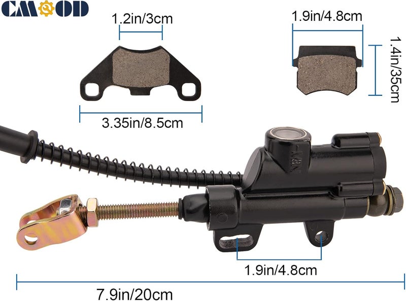 CMOOD Rear Brake Master Cylinder Caliper For 50cc 70cc 90cc 110cc 125cc Chinese ATV Taotao Quad Coolster 3050HD Four Wheeler - Image 3
